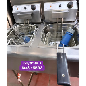 Μεταχειρισμένη διπλή ηλεκτρική μονοφασική φριτέζα Τζελπεπης‼️