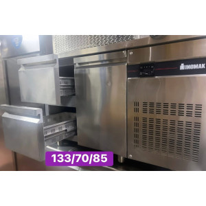 Μεταχειρισμένο ψυγείο πάγκος ΙΝΟΜΑΚ, με εσωτερικό μοτέρ, 2 συρτάρια και 1 πόρτα‼️